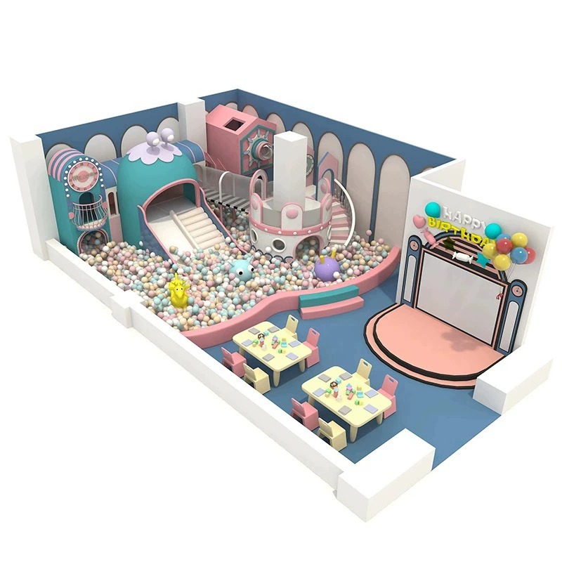 Indoor Playground KVCTE01116- Báo giá nhà liên hoàn cầu trượt nhà bóng Đồ chơi kinh bắc