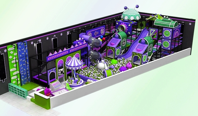 Nhà bóng liên hoàn KVCTE13128- Nhà bóng liên hoàn cầu trượt giải trí trong nhà - Indoor PlayGround