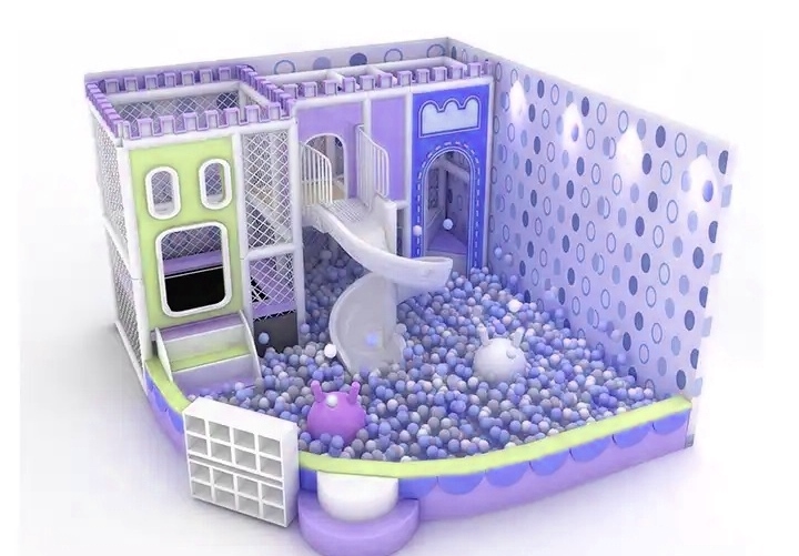 Indoor Playground KVCTE01128- Khu vui chơi liên hoàn nha bóng cầu trượt trẻ em