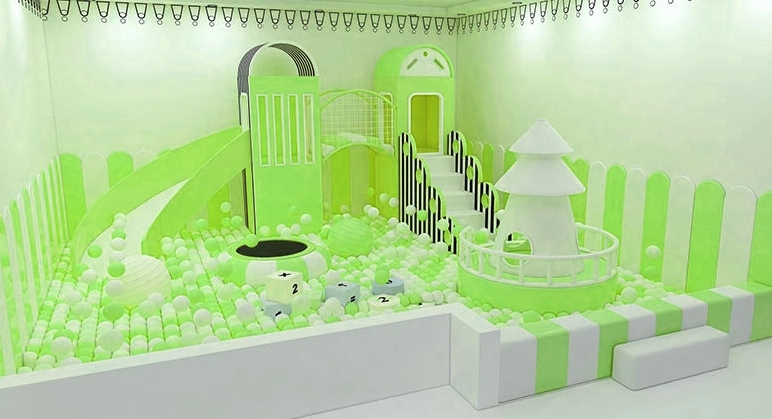 Indoor Playground KVCTE01130- Khu vui chơi liên hoàn nha bóng cầu trượt trẻ em