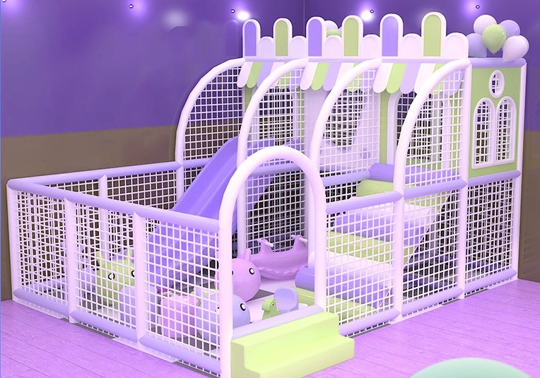 Nhà liên hoàn KVCTE01105- Báo giá nhà bóng cầu trượt liên hoàn- Indoor play ground Đồ chơi kinh bắc