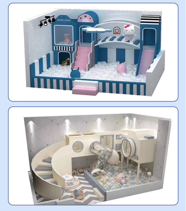 Nhà liên hoàn KVCTE0197- Báo giá nhà bóng cầu trượt liên hoàn- Indoor play ground Đồ chơi kinh bắc