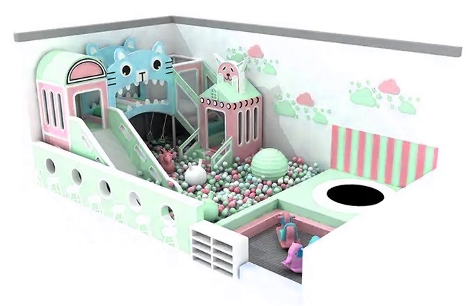 Indoor Playground KVCTE01115- Báo giá nhà liên hoàn cầu trượt nhà bóng Đồ chơi kinh bắc