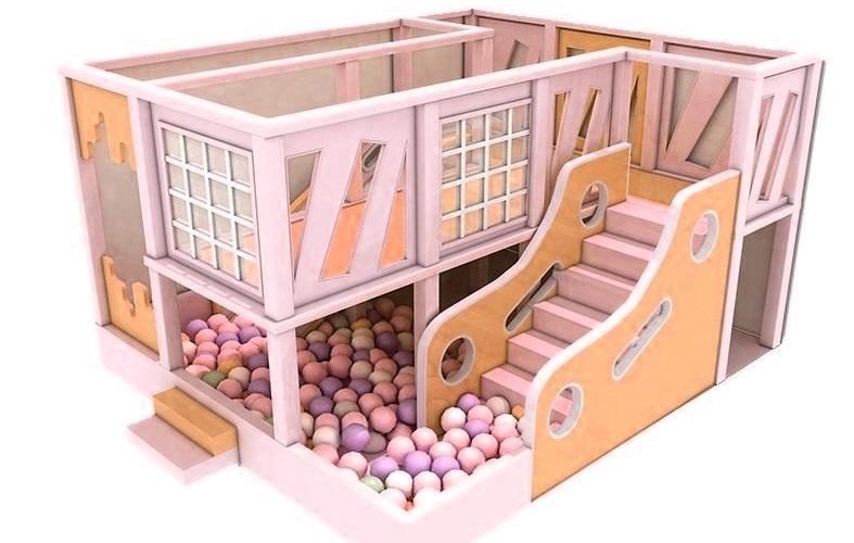 Nhà liên hoàn KVCTE0192- Báo giá nhà bóng cầu trượt liên hoàn- Indoor play ground Đồ chơi kinh bắc