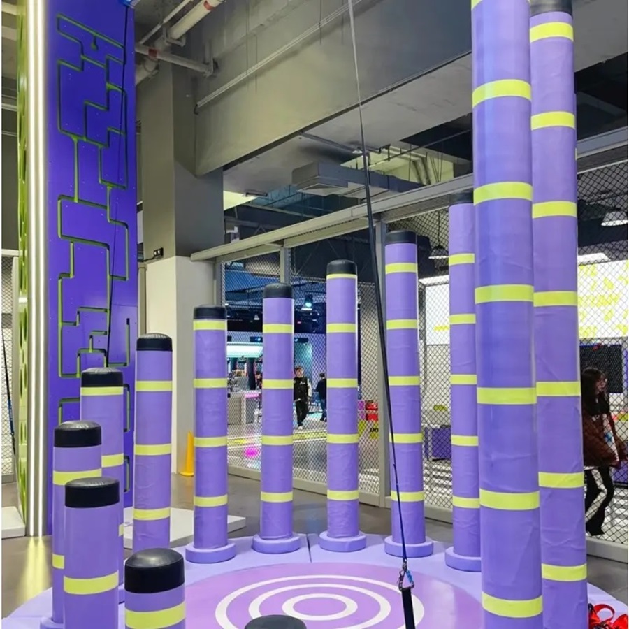 Leo núi cầu thang lên thiên đường LNBJICW03 Dochoikinhbac - Climbing leo trụ soắn lên cao Trò chơi hấp dẫn cho khu vui chơi