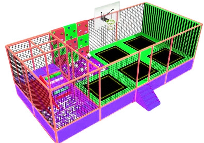 Công viên bạt nhún KVCTP0143 - Trampoline park Sàn nhún nhảy Model Trampoline Kinh Bắc