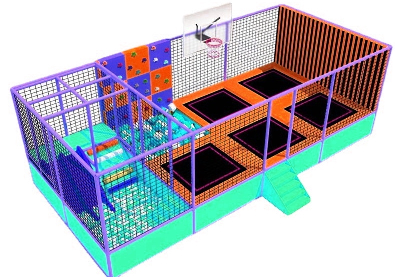 Công viên bạt nhún KVCTP0143 - Trampoline park Sàn nhún nhảy Model Trampoline Kinh Bắc