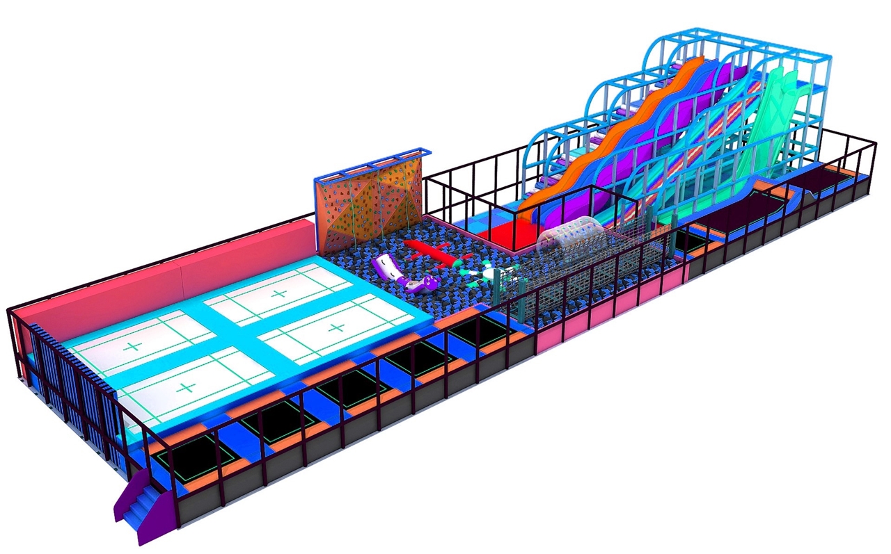 Đấu trường nhún nhảy KVCTP3511- Công viên bạt nhún -Trampoline park tổ hợp vui chơi giải trí