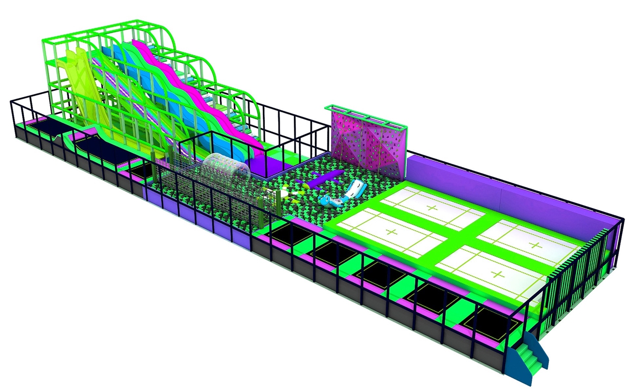 Đấu trường nhún nhảy KVCTP3511- Công viên bạt nhún -Trampoline park tổ hợp vui chơi giải trí