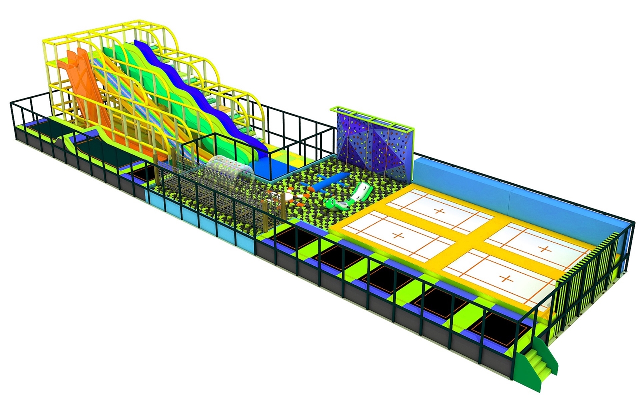 Đấu trường nhún nhảy KVCTP3511- Công viên bạt nhún -Trampoline park tổ hợp vui chơi giải trí