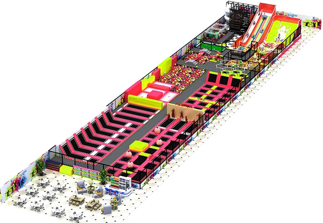 Trampoline Arena KVCTP5944- Đấu trường nhào lộn chuẩn quốc tế - Công viên bạt nhún thể thao