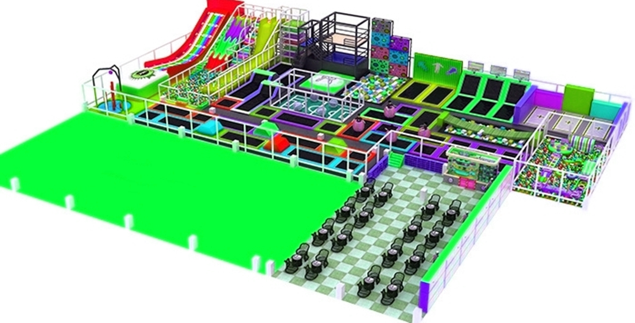 Khu Trampoline park KVCTP5938- Trampoline Arena chuẩn quốc tế - Công viên bạt nhún thể thao