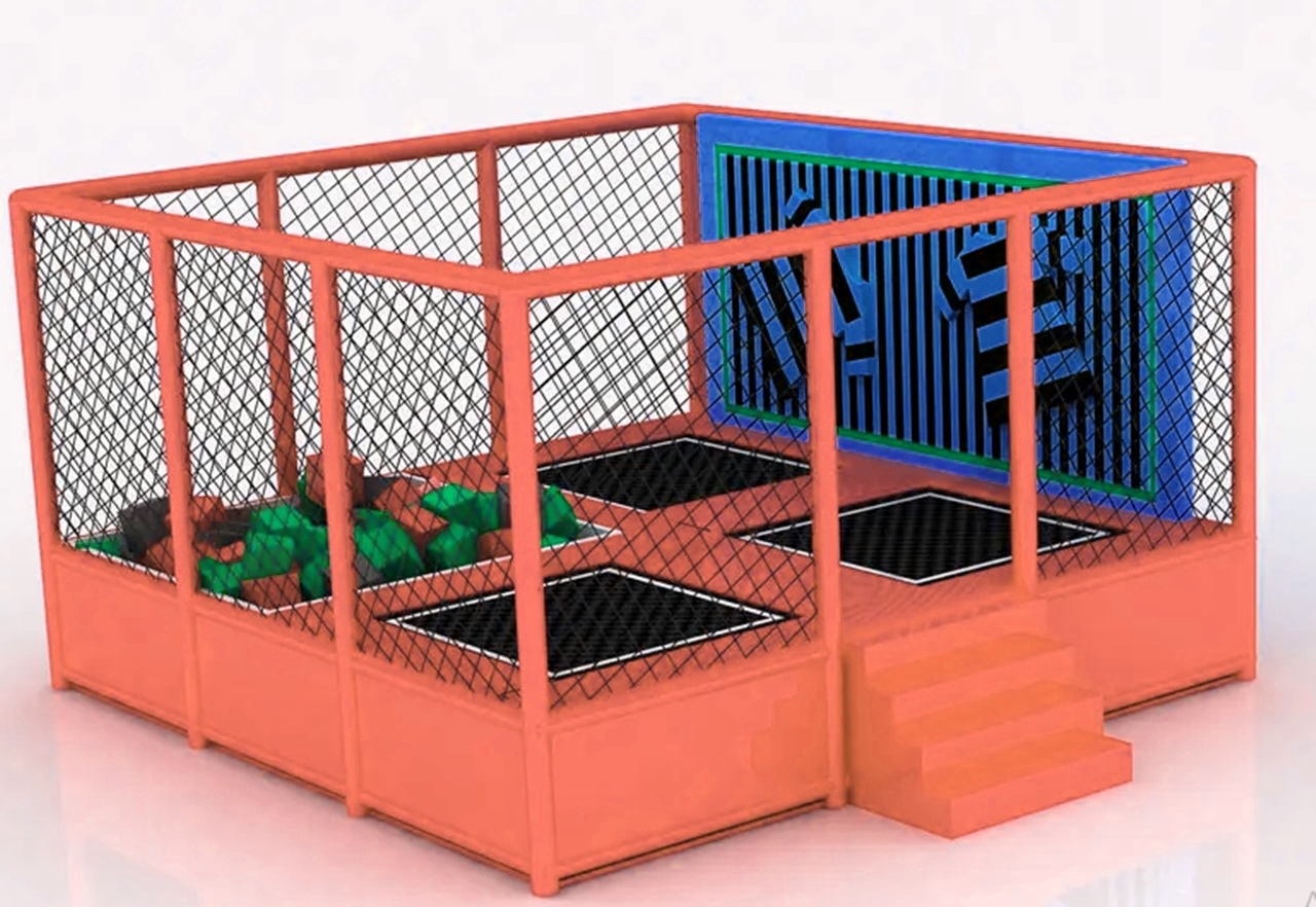 Báo giá Mô hình Trampoline vui chơi nhún nhảy Model trampoline KVCTP0122