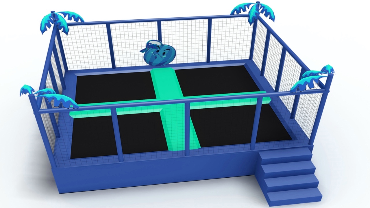 Báo giá Mô hình Sàn nhún trampoline trong nha vui nhộn Model trampoline KVCTP0128