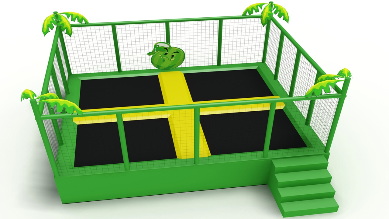 Báo giá Mô hình Sàn nhún trampoline trong nha vui nhộn Model trampoline KVCTP0128