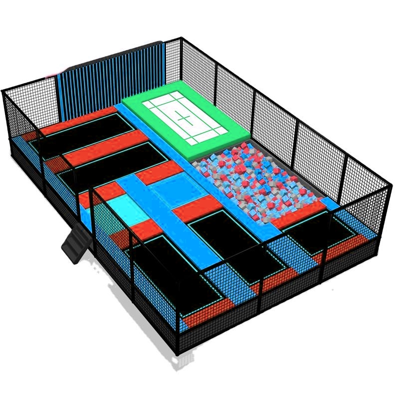 Công viên bạt nhún KVCTP0144 - Trampoline park Sàn nhún nhảy Model Trampoline Kinh Bắc