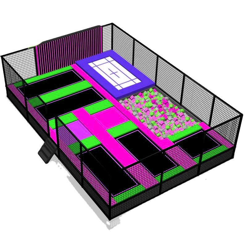 Công viên bạt nhún KVCTP0144 - Trampoline park Sàn nhún nhảy Model Trampoline Kinh Bắc