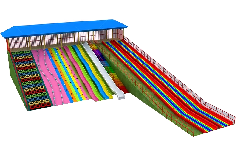 Trò chơi bốn mùa rộng lớn trượt cầu vồng TBMKB giải trí trong công viên trò chơi ngoài trời