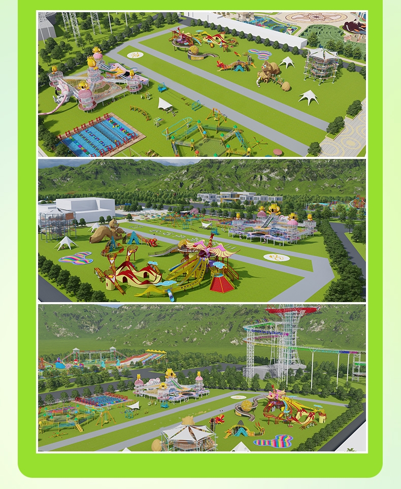 Trò chơi bốn mùa rộng lớn trượt cầu vồng TBMKB giải trí trong công viên trò chơi ngoài trời