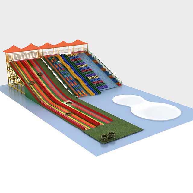 Trò chơi bốn mùa rộng lớn trượt cầu vồng TBMKB giải trí trong công viên trò chơi ngoài trời