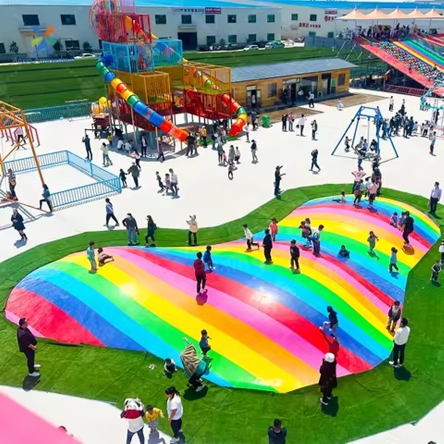 Trò chơi đám mây cầu vồng DMCVKB01 Dochoikinhbac – Trò chơi tấm bạt đám mây và đám mây cầu vồng hấp đẫn ngoài trời.