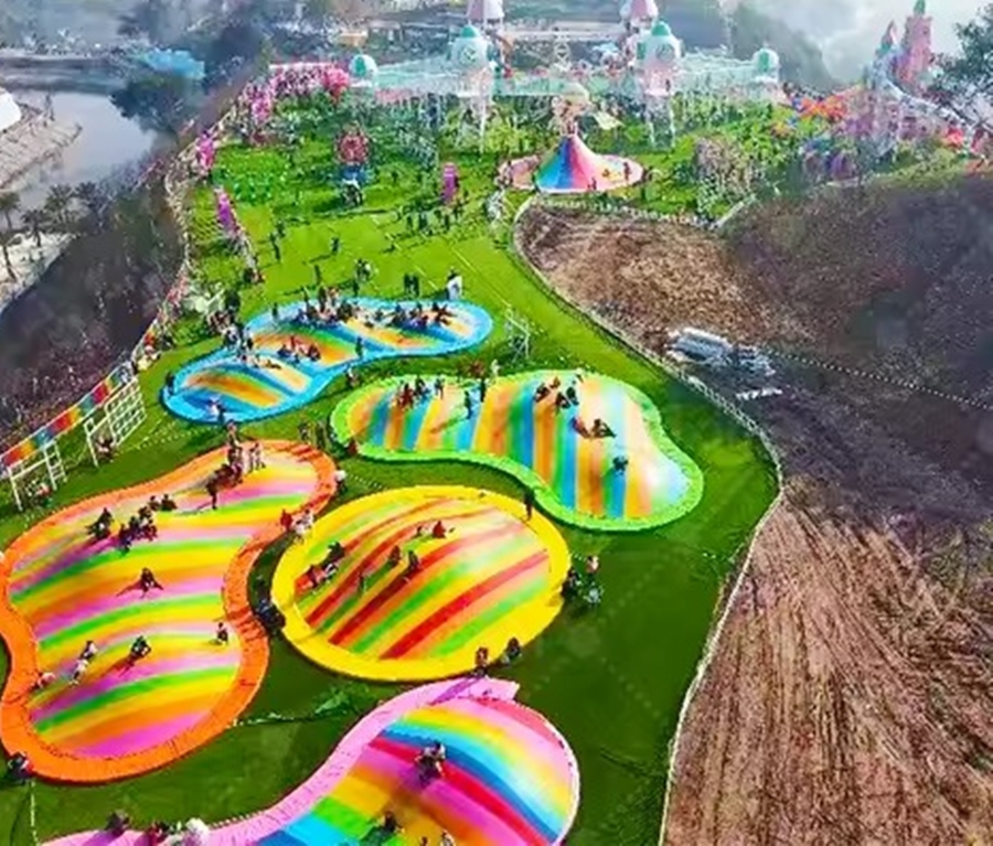 Trò chơi đám mây cầu vồng DMCVKB01 Dochoikinhbac – Trò chơi tấm bạt đám mây và đám mây cầu vồng hấp đẫn ngoài trời.