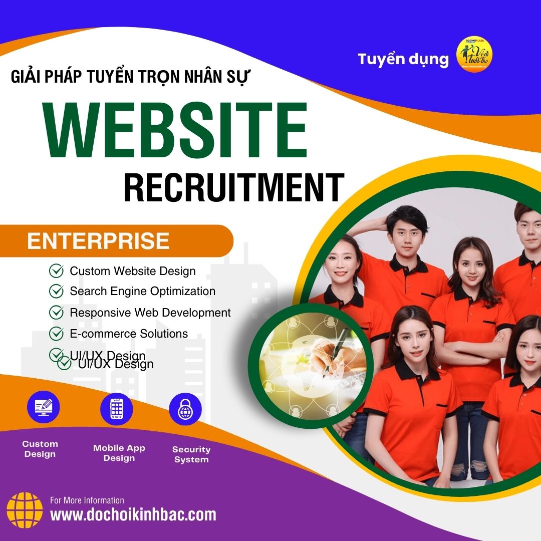 Website tuyển dụng nhân sự khu vui chơi giải trí - GÓi PRO WEB TUYỂN DỤNG -  Phù hợp với khu vui chơi vừa thương hiệu lớn