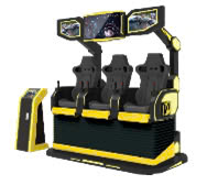 Hệ Thống Rạp Phim Chuyển Động 3 Ghế 9D VR VR9DKB01 Giải trí hấp dẫn thu hút