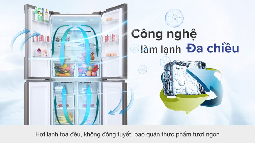 Tủ lạnh Aqua Inverter 549 lít Multi Door AQR-IG636FM(GB)