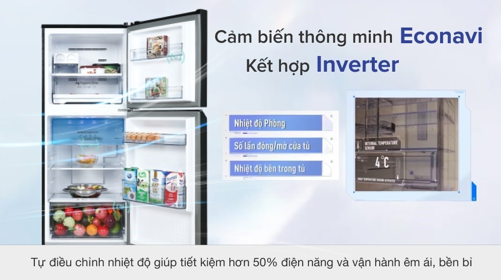 Tủ lạnh Panasonic Inverter 268 lít NR-TV301VGMV