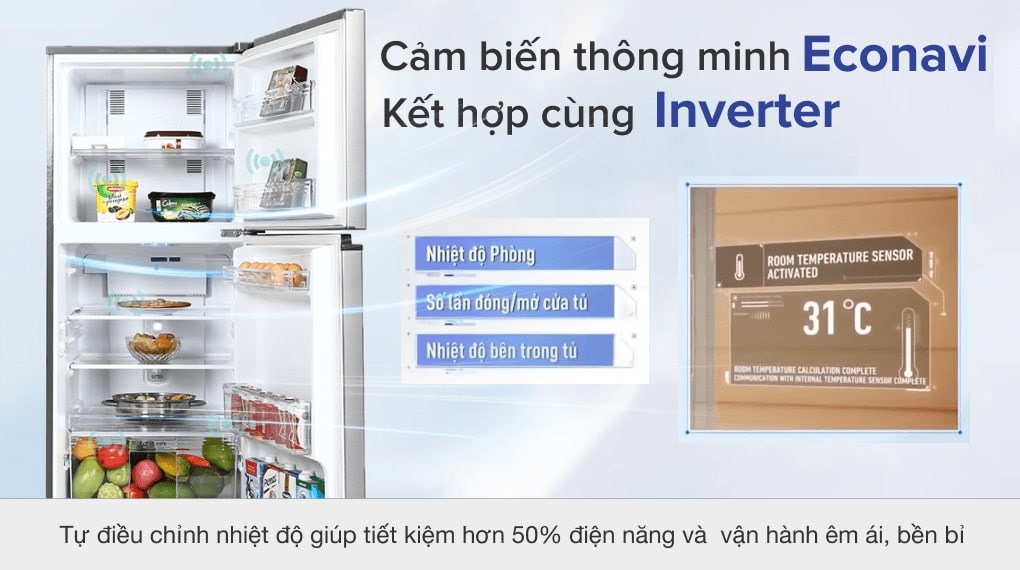 Tủ lạnh Panasonic Inverter 234 lít NR-TV261APSV