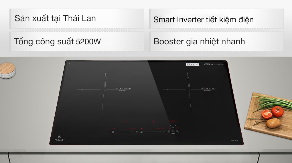 Bếp từ đôi lắp âm Pramie PRTH-2022