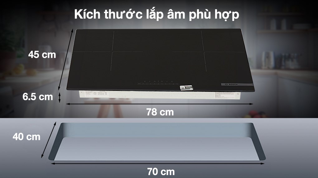 Bếp từ đôi Bosch PPI8256EVN