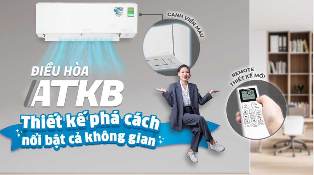 Điều hòa Daikin Inverter 1.5 HP ATKB35YVMV