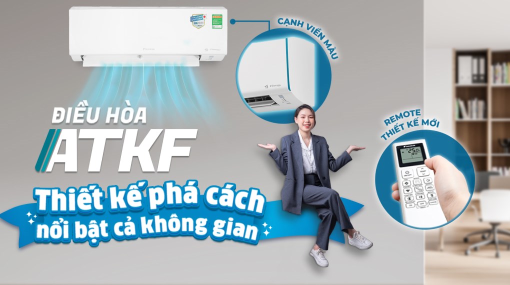 Điều hòa Daikin Inverter 1.5 HP ATKF35YVMV