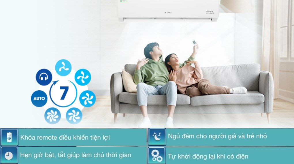 Điều hòa Gree Inverter 1.5 HP GWC12PB-K3D0P4