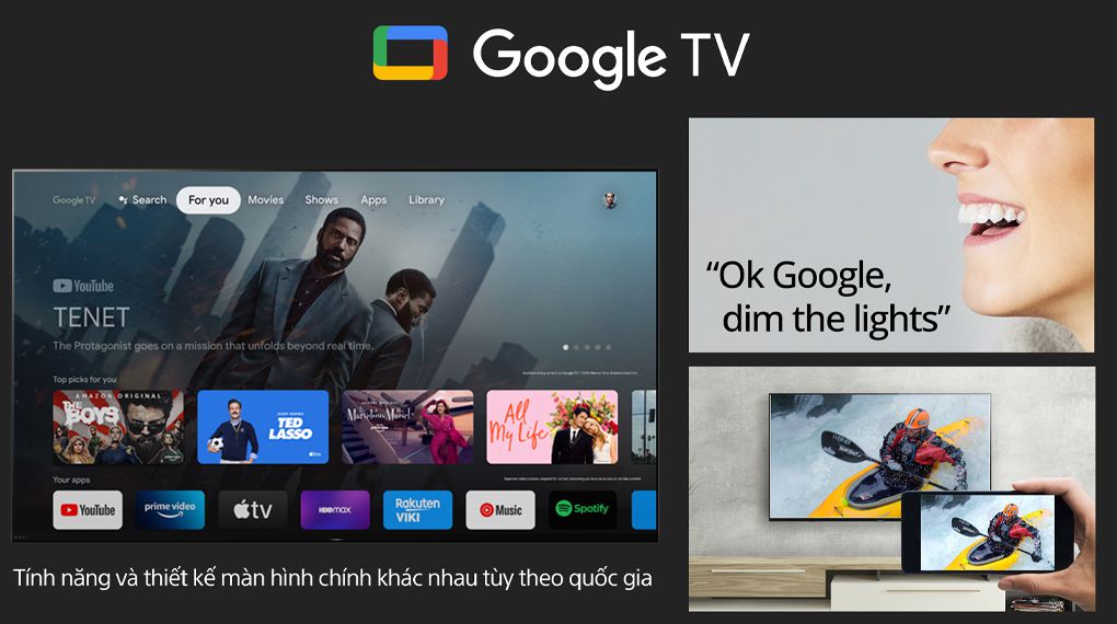 Google Tivi OLED Sony 4K 65 inch XR-65A80K