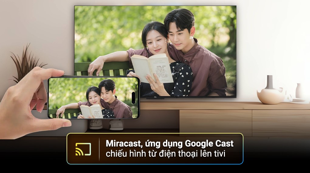 Google Tivi QLED TCL 4K 98 inch 98C69B