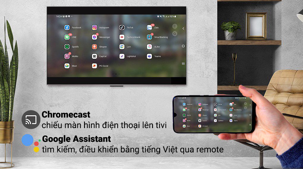 Google Tivi TCL 4K 43 inch 43P737