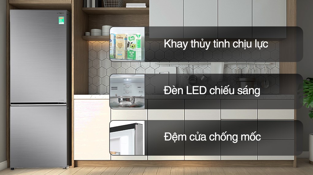Tủ lạnh Hitachi Inverter 275 lít R-B330PGV8 BSL