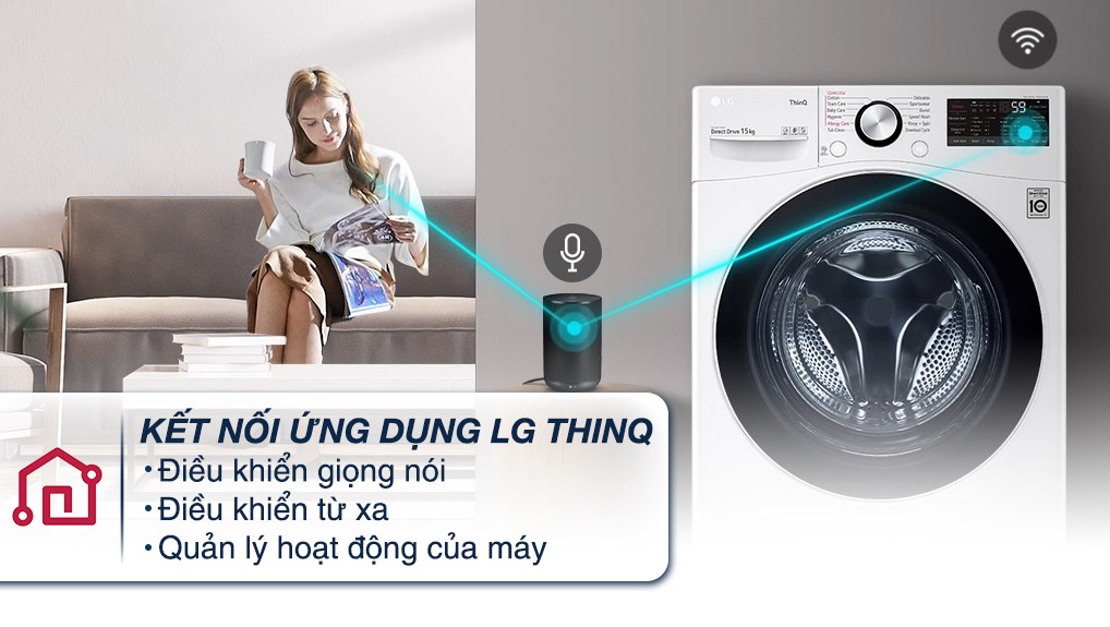 Máy giặt LG AI DD Inverter 15 Kg F2515STGW