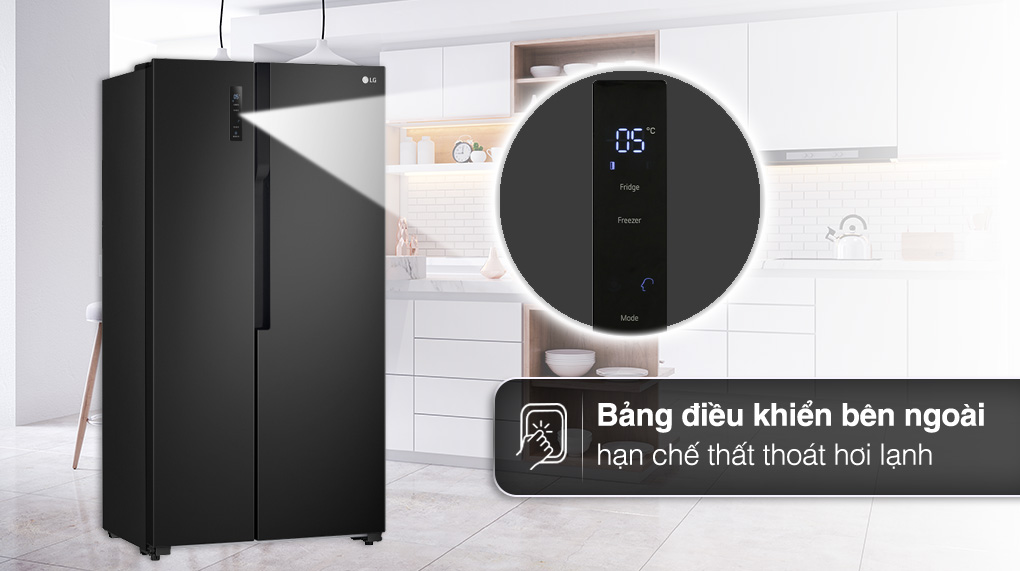 Tủ lạnh LG Inverter 519 lít Side By Side GR-B256BL