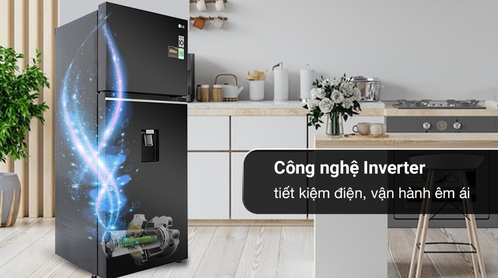 Tủ lạnh LG Inverter 374 lít GN-D372BL