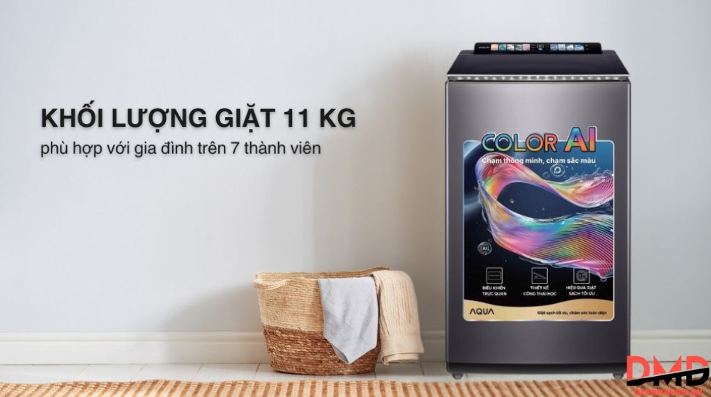 Máy giặt Aqua Inverter 11 kg AWM11-BSR1K(BU)