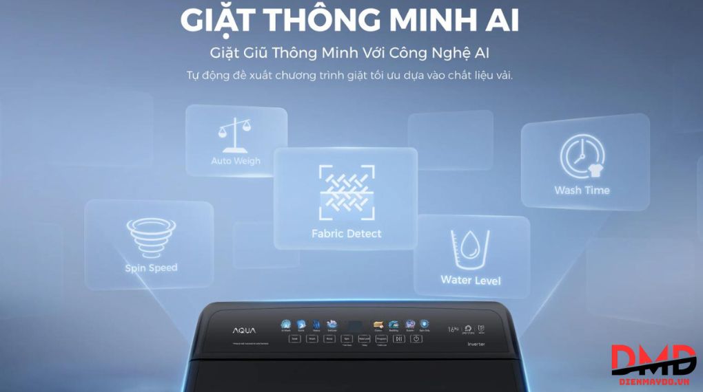 Máy giặt Aqua Inverter 14 kg AWM14-B2158L(B)