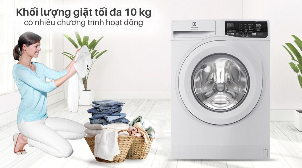 Máy giặt Electrolux Inverter 10 kg EWF1025DQWB