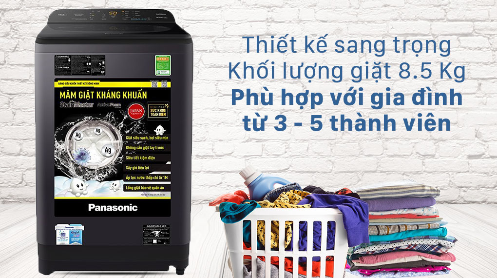 Máy giặt Panasonic 8.5 kg NA-F85A9BRV