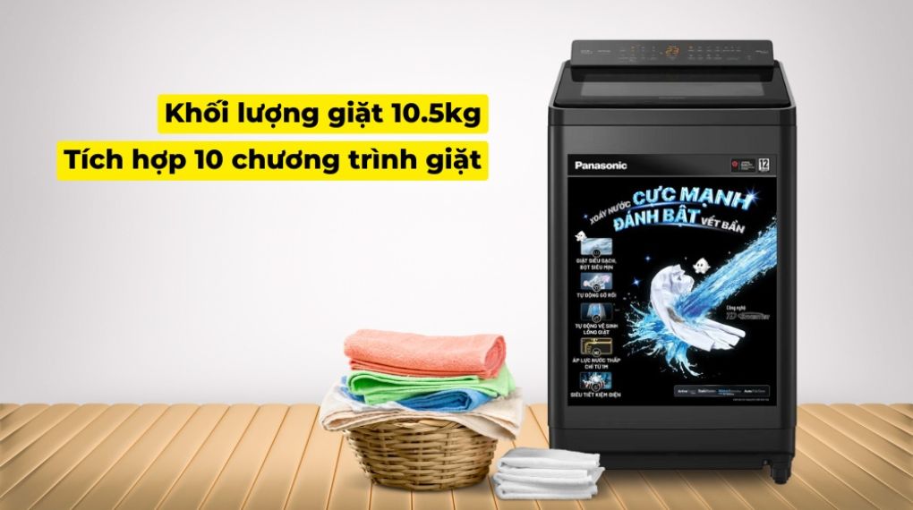 Máy giặt Panasonic Inverter 10.5 Kg NA-FD105X3BV