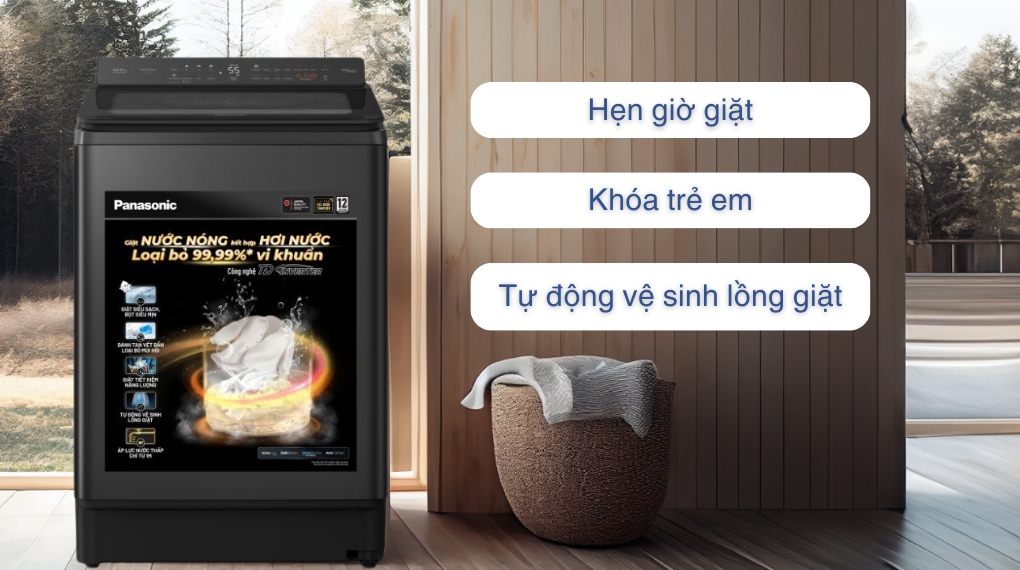 Máy giặt Panasonic Inverter NA-FD125V4BV