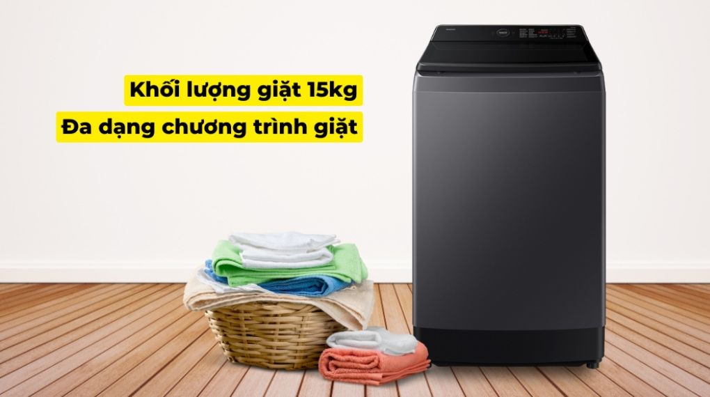 Máy giặt Samsung AI Wash Inverter 15 kg WA80F15S5CSV